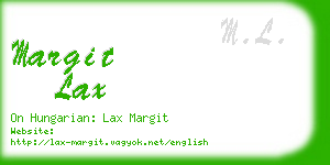 margit lax business card